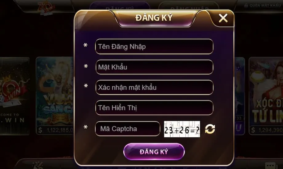 Zowin Đăng ký tài khoản Zowin nhanh chỉ với vài thao tác